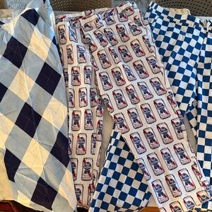 3 pairs Men’s 48” Loudmouth Golf Pants Pabst beer & Blue plaid